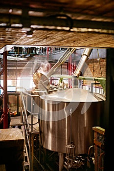 Beer Brewery With Modern Equipment