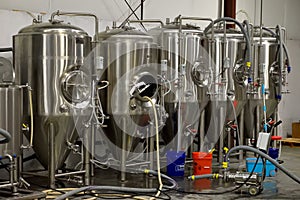 Beer brewery vat containers