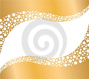 Beer bubbles background vector