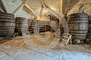 Berkeley Castle Beer Cellar, Gloucestershire, England.