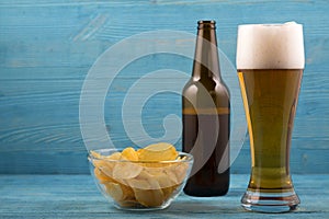 Beer and chips