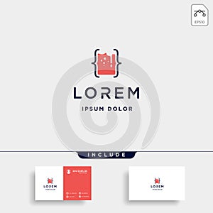 Beer code logo design bar coding simple line