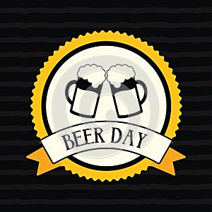 beer day golden stamp