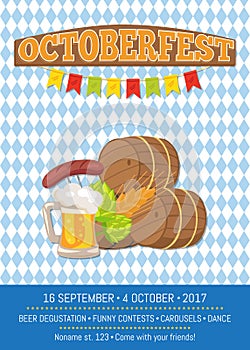 Beer Degustation 2017 on Vector Illustration Card