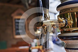 A beer dispenser in a pub restaurant