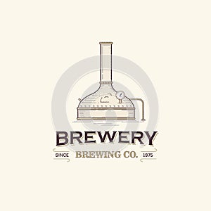Beer distillery Logo Template
