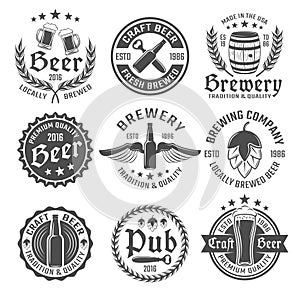 Beer Emblem Set