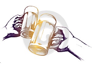 Beer festival illustration.