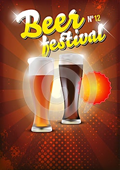 Beer festival poster - background