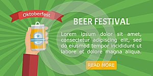 Beer festival poster or flyer template.