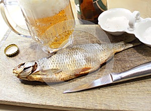 Beer with fish