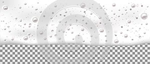 Realistic beer foam background with bubbles