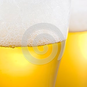 Beer with froth photo