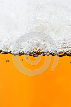 Beer and froth photo