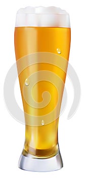 Beer in glass