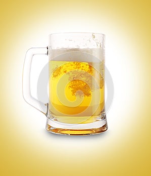Beer in glass