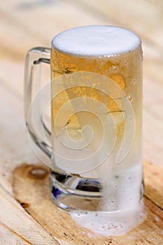 Beer in glass