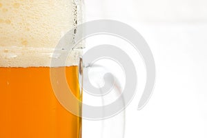 Beer glass abstract