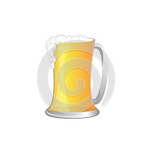 Beer glass and beer , Vecter