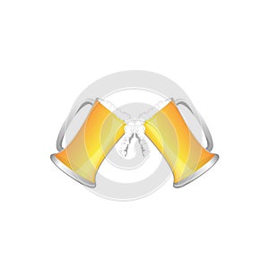 beer glass and beer , Vecter