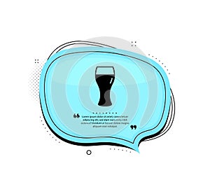 Beer glass icon. Pub Craft beer sign. Vector