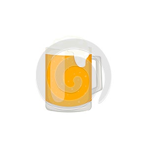 Beer glass, mug, bottle.
