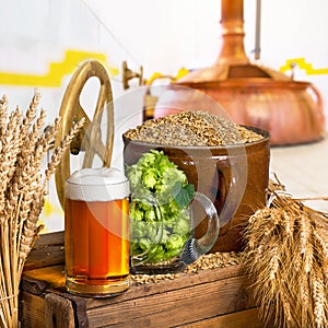 Beer Glass and Raw Material for Beer Production