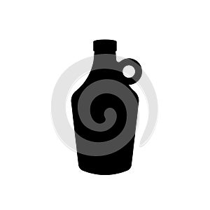 Beer growler silhouette icon