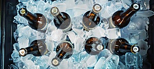 beer and ice cube, AI generated
