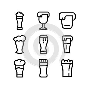 Beer icon or logo isolated sign symbol vector illustration