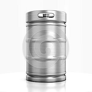 Beer keg isolated on white