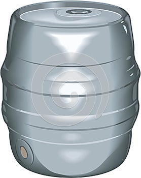 Beer Keg Vector Illustration