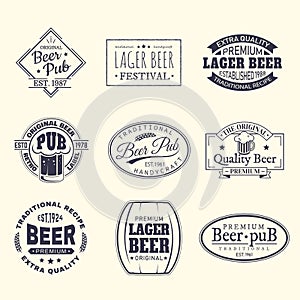 Beer labels and stickers, beermat and coaster