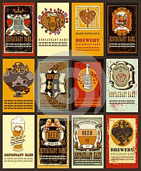 Beer labels for Valentine's day. photo