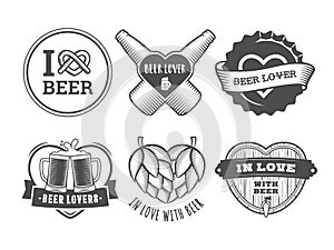 Beer lover badges.