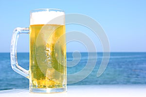 A beer mug photo