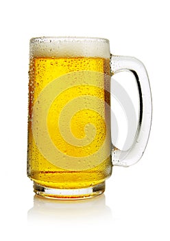 Beer in mug photo