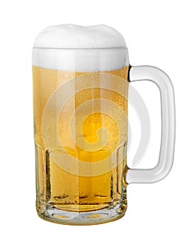 Beer in a Mug with clipping path