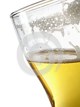 Beer within mug close-up