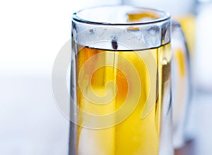 Beer mug close up