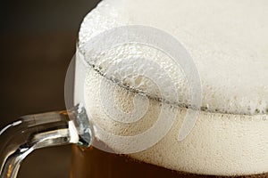 Beer mug with froth