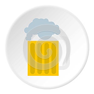 Beer mug icon, flat style