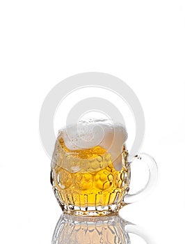 Beer mug isolated on white