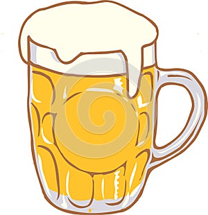 Beer Mug Vector Design Clipart