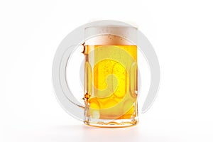 Beer in a mug on a white background. Mugs with drink like Ipa, Pale Ale, Pilsner, Porter or Stout