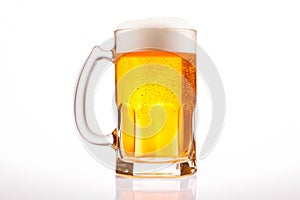 Beer in a mug on a white background. Mugs with drink like Ipa, Pale Ale, Pilsner, Porter or Stout