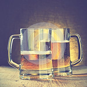 Beer mugs photo