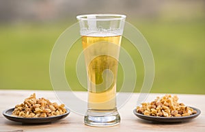 Beer and peanuts