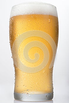 Isolated Beer Pint on a White Background photo