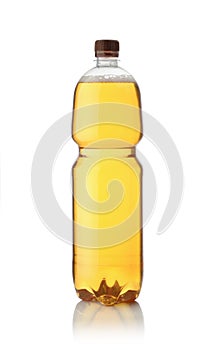 Beer in a plastic bottle isolated on white